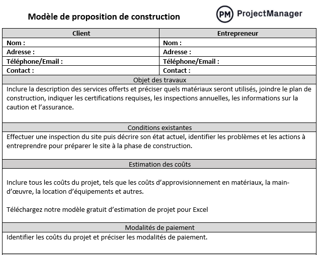 10 modèles de gestion de la construction gratuits pour Excel ...