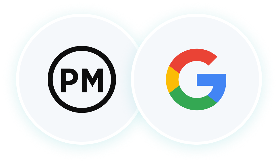 ProjectManager and Google logos side by side